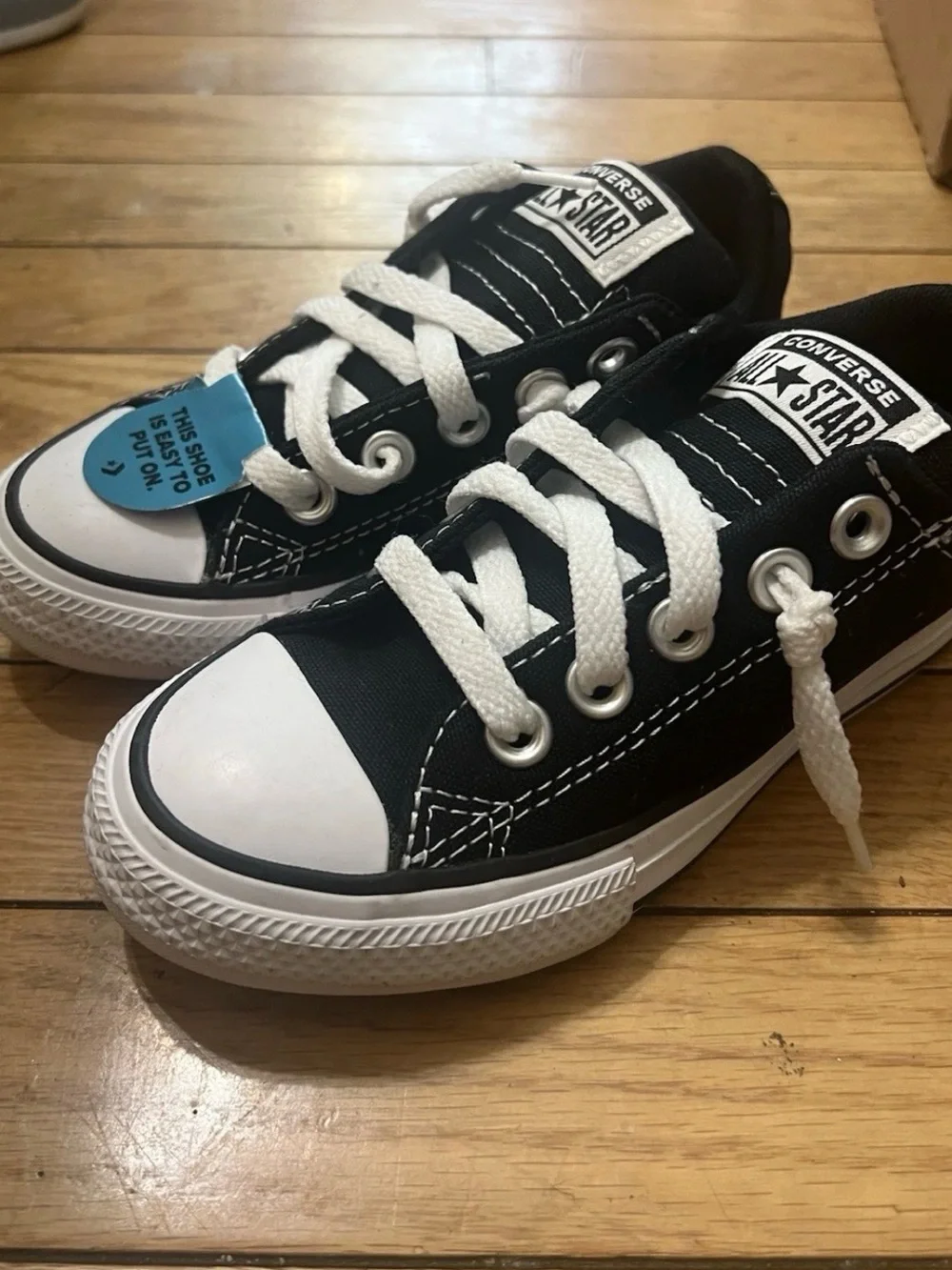 Converse Kids' All Star Low Top Sneakers - Black/White Sz 11